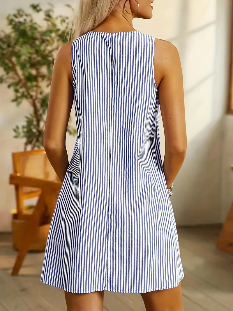 KYMME|STYLISH STRIPED SUMMER DRESS