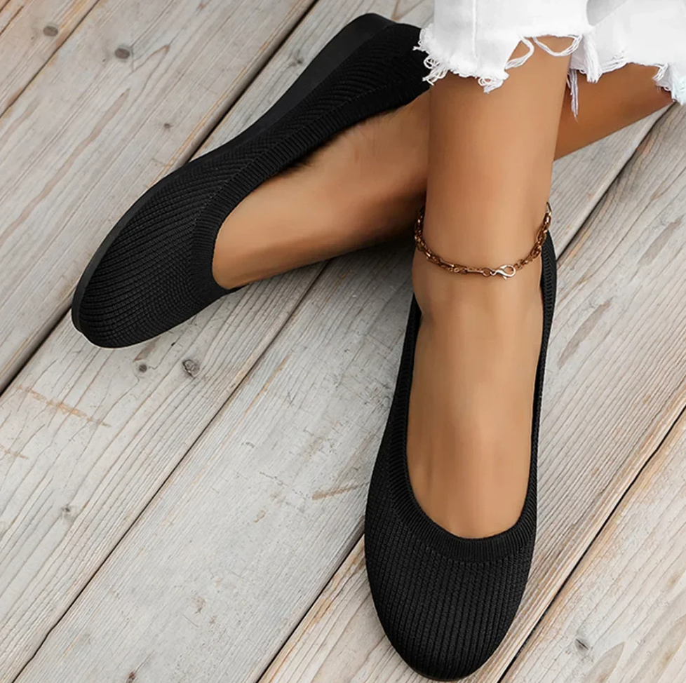 ANNA|ORTHOPEDIC COMFORT KNIT BALLERINAS