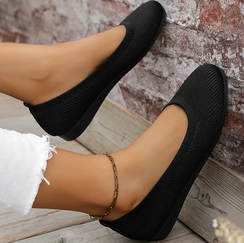 ANNA|ORTHOPEDIC COMFORT KNIT BALLERINAS