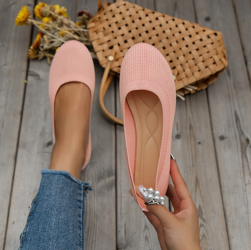 ANNA|ORTHOPEDIC COMFORT KNIT BALLERINAS