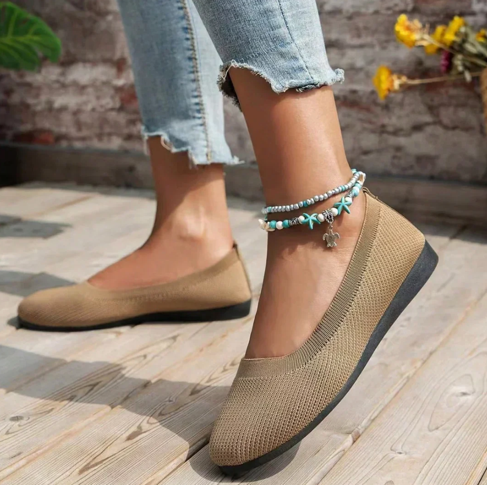 ANNA|ORTHOPEDIC COMFORT KNIT BALLERINAS