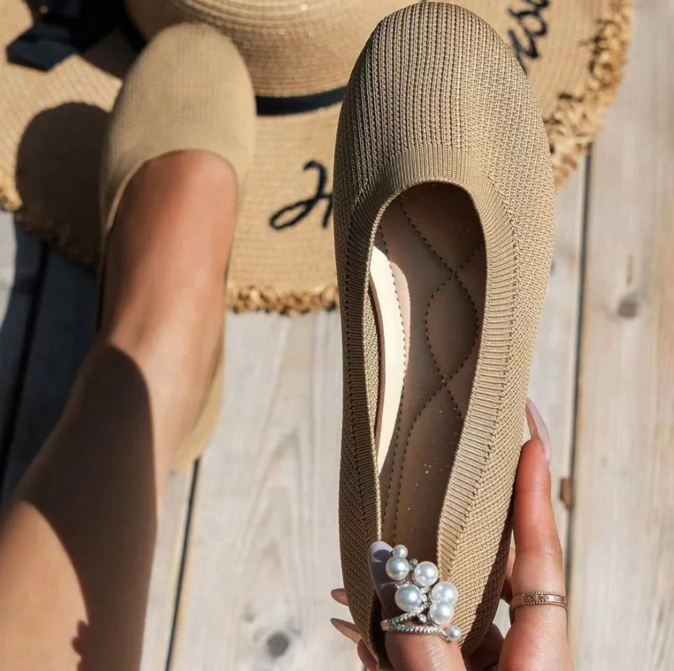 ANNA|ORTHOPEDIC COMFORT KNIT BALLERINAS