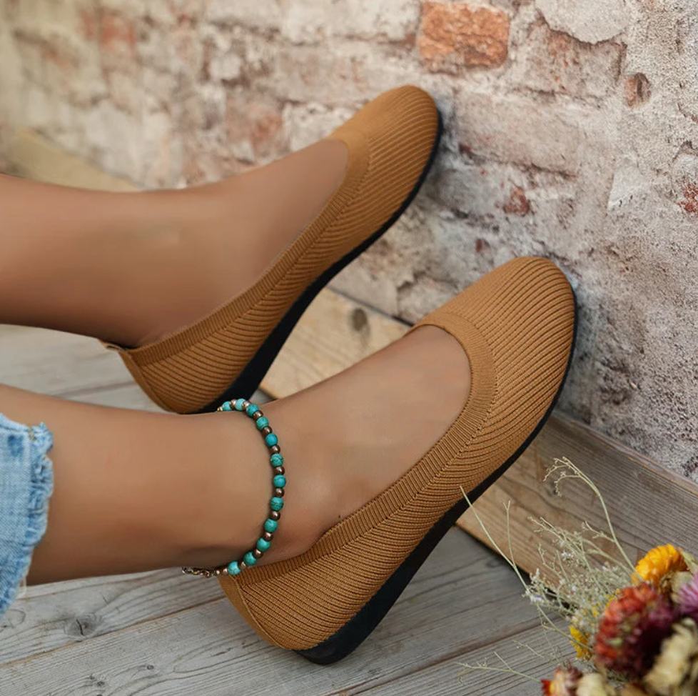 ANNA|ORTHOPEDIC COMFORT KNIT BALLERINAS