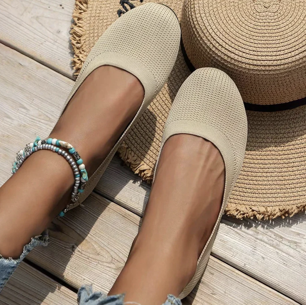 ANNA|ORTHOPEDIC COMFORT KNIT BALLERINAS