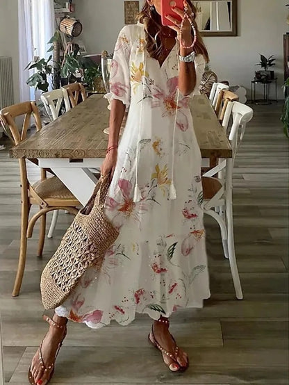 DIANNA|BOHO TUMMY COVERAGE DRESS