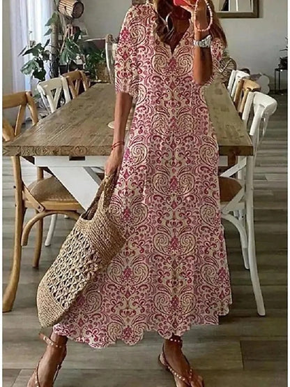 DIANNA|BOHO TUMMY COVERAGE DRESS